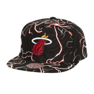 Mitchell & Ness Storm Season Snapback Miami Heat Chapeau Noir 751936