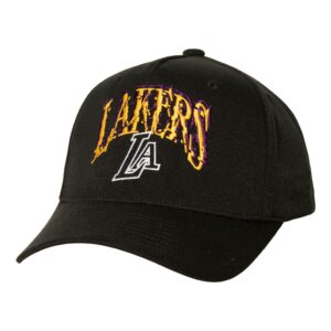 Mitchell & Ness Suga Glitch Stretch Snapback Los Angeles Lakers Chapeau Noir 749904