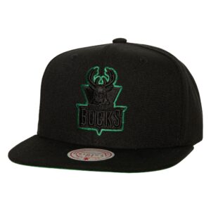 Mitchell & Ness TC Bottoms Snapback HWC Milwaukee Bucks Chapeau Rouge 754977