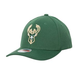 Mitchell & Ness Team Ground 2.0 Stretch Snapback Milwaukee Bucks Chapeau Vert 756791