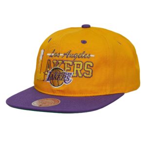 Mitchell & Ness Varsity Letter Snapback HWC Los Angeles Lakers Chapeau Jaune 751368