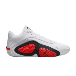 Air Jordan Tatum 2 Blanc Brillant Crimson Baskets Noir FJ6457 106