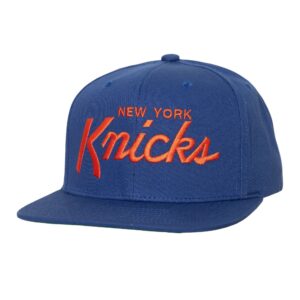 Mitchell & Ness Casquette Snapback New York Knicks Draft Day des années 90 Bleu 766846