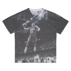 Mitchell & Ness Above The Rim Tee-shirt SS sublimé Milwaukee Bucks Ray Allen Brown 760554