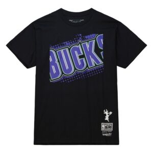 Mitchell & Ness Big Face 7.0 SS Tee Milwaukee Bucks Noir 758490