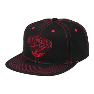 Casquette de baseball Mitchell & Ness Contrast Stitch Snapback New Orleans Pelicans Noir 765542