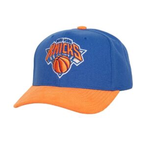 Casquette de baseball Mitchell & Ness Cord Pro Snapback New York Knicks Bleu 765650