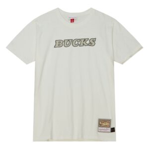 Mitchell & Ness Crème SS Tee Milwaukee Bucks Noir 758877