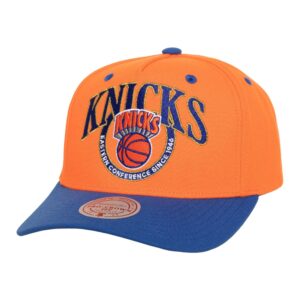 Casquette de baseball Mitchell & Ness Crown Jewels Pro Snapback HWC New York Knicks Orange 765630