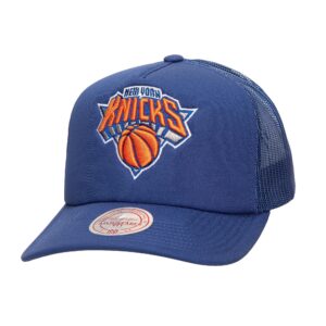 Mitchell & Ness Evergreen Trucker Snapback New York Knicks Casquette de baseball Bleu 765574