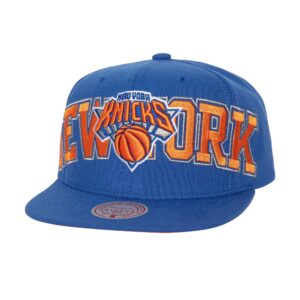 Mitchell & Ness Casquette Snapback Full Frontal New York Knicks Bleu 765622