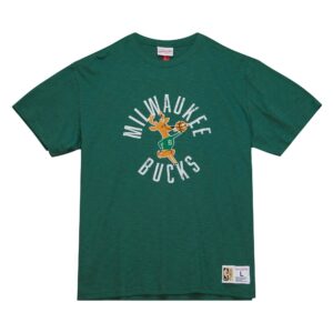 Mitchell & Ness Legendary Slub SS Green Tee Milwaukee Bucks Blanc 758898