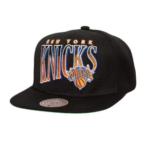 Casquette de baseball Mitchell & Ness Line Work Snapback New York Knicks noir 765565