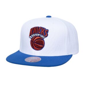 Casquette de baseball Mitchell & Ness Logo Shine Snapback HWC New York Knicks blanc 765617