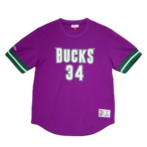 Mitchell & Ness Mesh N&N Crew Milwaukee Bucks 2000-01 Ray Allen T-shirt Crème 760576