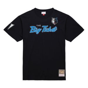 Mitchell & Ness Premium Nickname SS Tee Vintage Logo Minnesota Timberwolves Kevin Garnett Rouge 760529