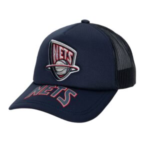 Mitchell & Ness Puff The Magic Trucker Snapback HWC New Jersey Nets Casquette de baseball Bleu 761200
