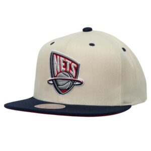 Mitchell & Ness Sail 2 Tone Snapback HWC New Jersey Nets Casquette de baseball Crème 761168