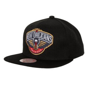 Mitchell & Ness Satin Under Snapback Casquette de baseball des Pélicans de la Nouvelle-Orléans Rouge 763992
