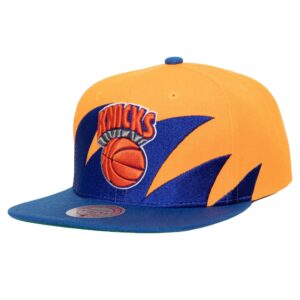 Casquette de baseball Mitchell & Ness Sharktooth Snapback HWC New York Knicks Orange 766722