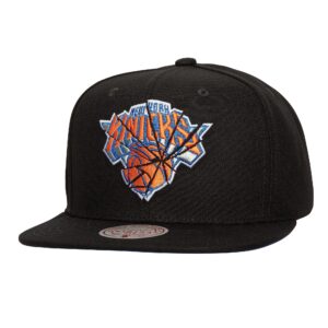 Casquette de baseball Mitchell & Ness Shattered Snapback New York Knicks noir 765613