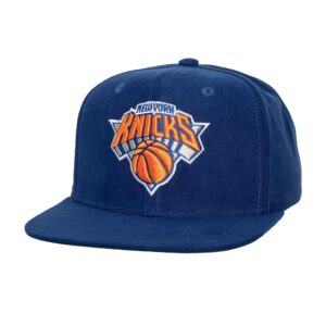 Casquette de baseball Mitchell & Ness Sweet Suede Snapback New York Knicks Bleu 765770