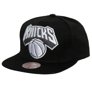 Mitchell & Ness XL BWG Snapback New York Knicks Casquette de baseball Noir 765766
