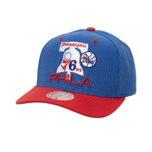 Casquette Mitchell & Ness All In 2.0 Pro Snapback HWC Philadelphia 76ers Bleu 769223