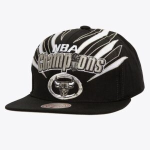 Mitchell & Ness Black Chicago Bulls 1998 NBA Finals Champions Flipside Snapback Hat Noir 772179