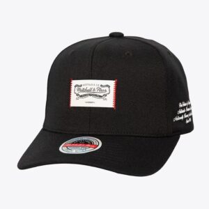 Mitchell & Ness Casquette Snapback Stretch Black Classic Red Mark Blanc 772395