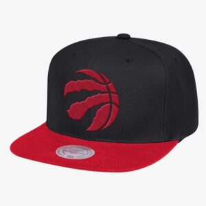 Mitchell & Ness Noir Rouge Toronto Raptors Casquette Snapback Bicolore Noir 771950