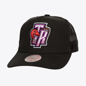 Mitchell & Ness Casquette Snapback Monogram Trucker Hardwood Classics Toronto Raptors Noir Gris 771913
