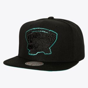 Casquette de baseball Mitchell & Ness noir Vancouver Grizzlies Hardwood Classics TC Bottoms Snapback Hat noir 772018