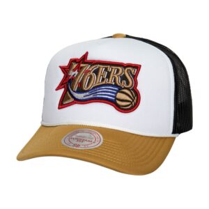 Mitchell & Ness Blocker Trucker HWC Philadelphia 76ers Casquette Blanc 769231