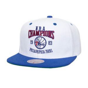 Casquette Mitchell & Ness Champ Series Snapback HWC Philadelphia 76ers Blanc 769743