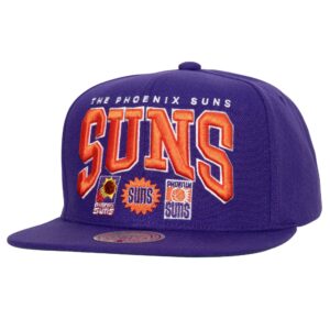 Casquette de baseball Mitchell & Ness Champ Stack Snapback HWC Phoenix Suns Violet 770641
