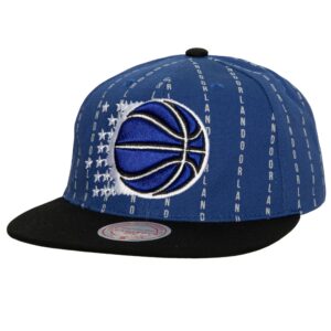 Mitchell & Ness City Pinstripe Deadstock HWC Orlando Magic Casquette Bleu 768718