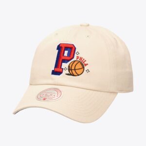 Mitchell & Ness Crème Philadelphia 76ers Hardwood Classics Sswagger Chapeau réglable Crème 772325