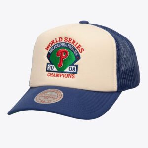 Mitchell & Ness Crème Philadelphia Phillies Bases Loaded Trucker Snapback Hat Crème 772341