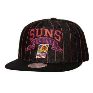 Casquette de baseball Mitchell & Ness Dem Stripes Snapback HWC Phoenix Suns noir 770720