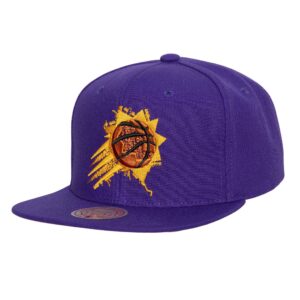 Mitchell & Ness Casquette de baseball brodée Glitch Snapback Phoenix Suns Violet 770655
