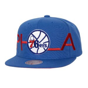Casquette Mitchell & Ness Full Frontal Snapback HWC Philadelphia 76ers Bleu 769771