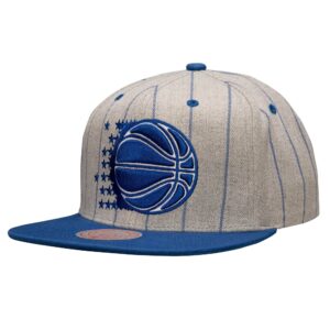 Casquette de baseball Mitchell & Ness gris Pin Pop Snapback HWC Orlando Magic gris 769117