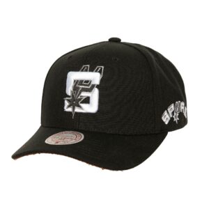 Casquette Mitchell & Ness Icon Grail Pro Snapback HWC San Antonio Spurs Noir/Blanc 771232