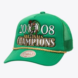 Mitchell & Ness Kelly Green Boston Celtics Golden Champs Trucker Snapback Hat Vert 772310