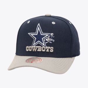 Mitchell & Ness Navy Dallas Cowboys All In 2.0 Pro Crown Snapback Chapeau Bleu 772073