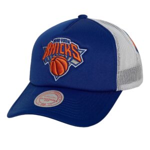Mitchell & Ness Off The Backboard Trucker Snapback New York Knicks Casquette de baseball Bleu 768421