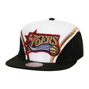 Casquette Mitchell & Ness Overhead Snapback HWC Philadelphia 76ers Noir 769908