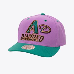 Mitchell & Ness Violet Arizona Diamondbacks Cooperstown Collection All In 2.0 Pro Crown Snapback Chapeau Violet 772266