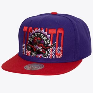 Mitchell & Ness Violet Toronto Raptors Croix Check Snapback Chapeau Violet 771410